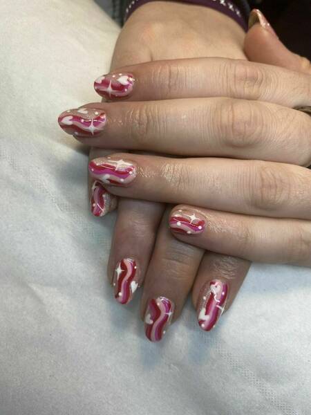 Builder Gel overlay on natural nails 