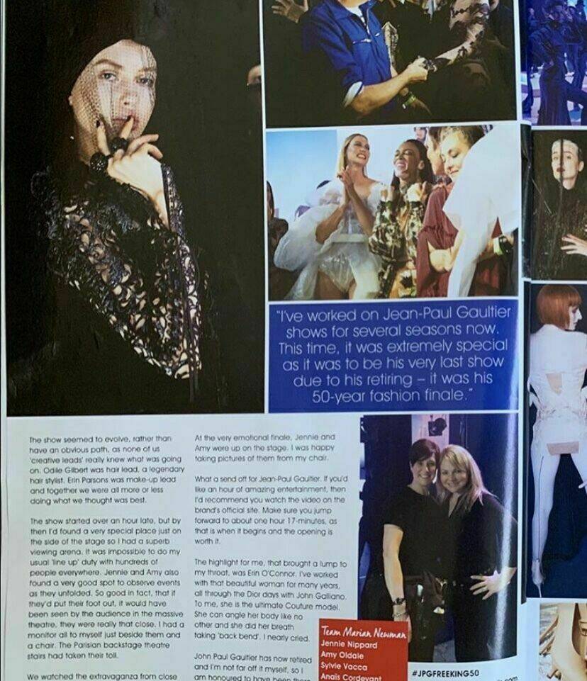 Write up in our industry magazine. JPG final show. Photo credit: Ambra Vernuccio. 