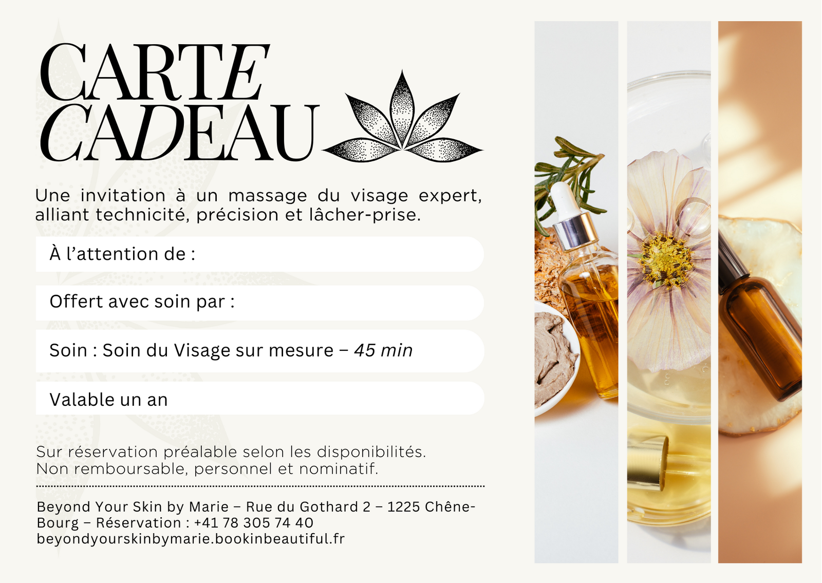 45' Soin visage sur-mesure