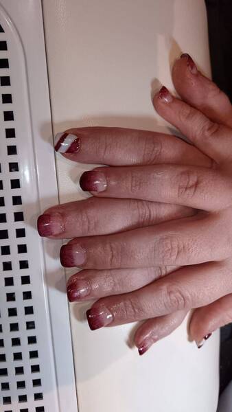 Ombrelook in weihnachtlichen Rot