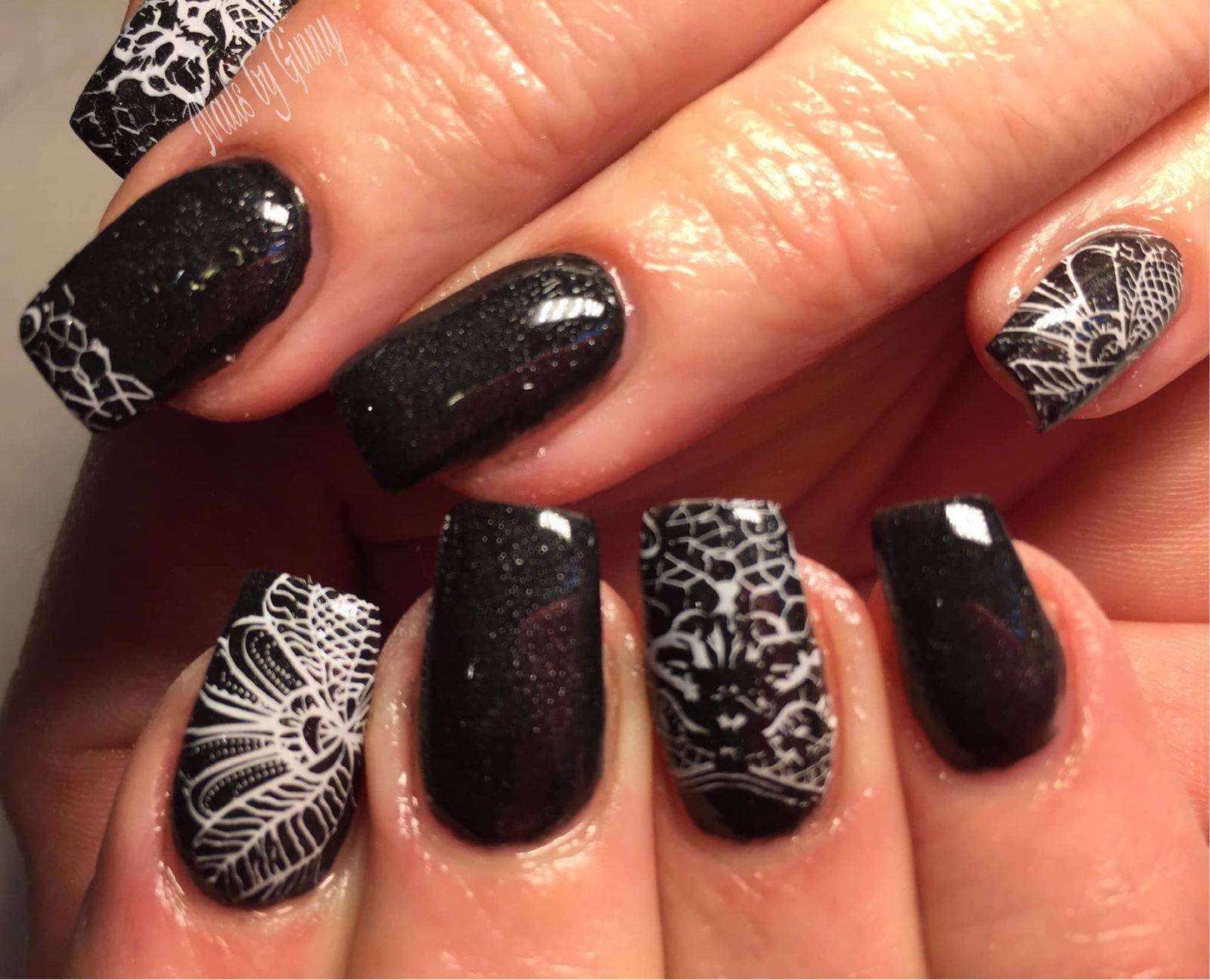 Nails for the birthday girl... happy birthday Shelly Anne Fiske 