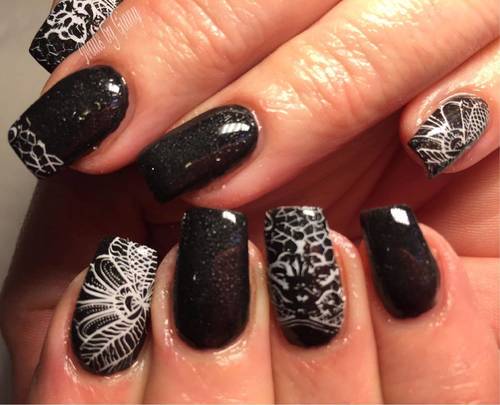 Nails for the birthday girl... happy birthday Shelly Anne Fiske 