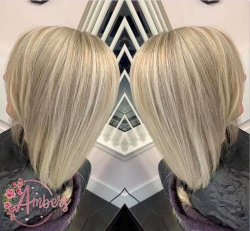 Brightened Kim’s hair up with a full head of highlights & tone for a clean blonde finish  