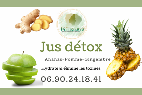 Jus détox: Ananas • Pomme • Gingembre1,5L