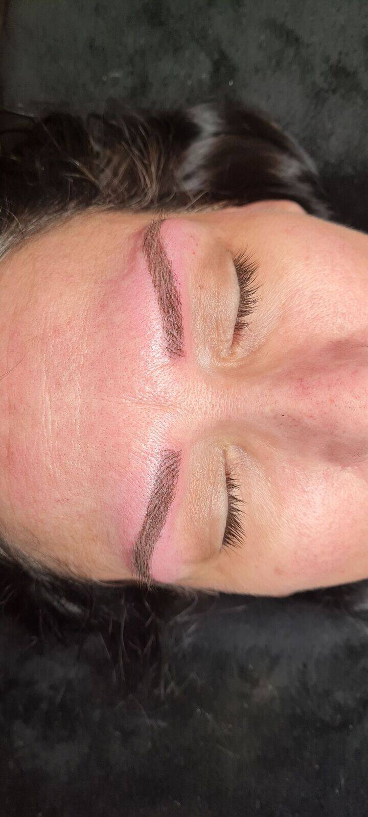 Augenbrauen PMU Haartechnik Erstbehandlung