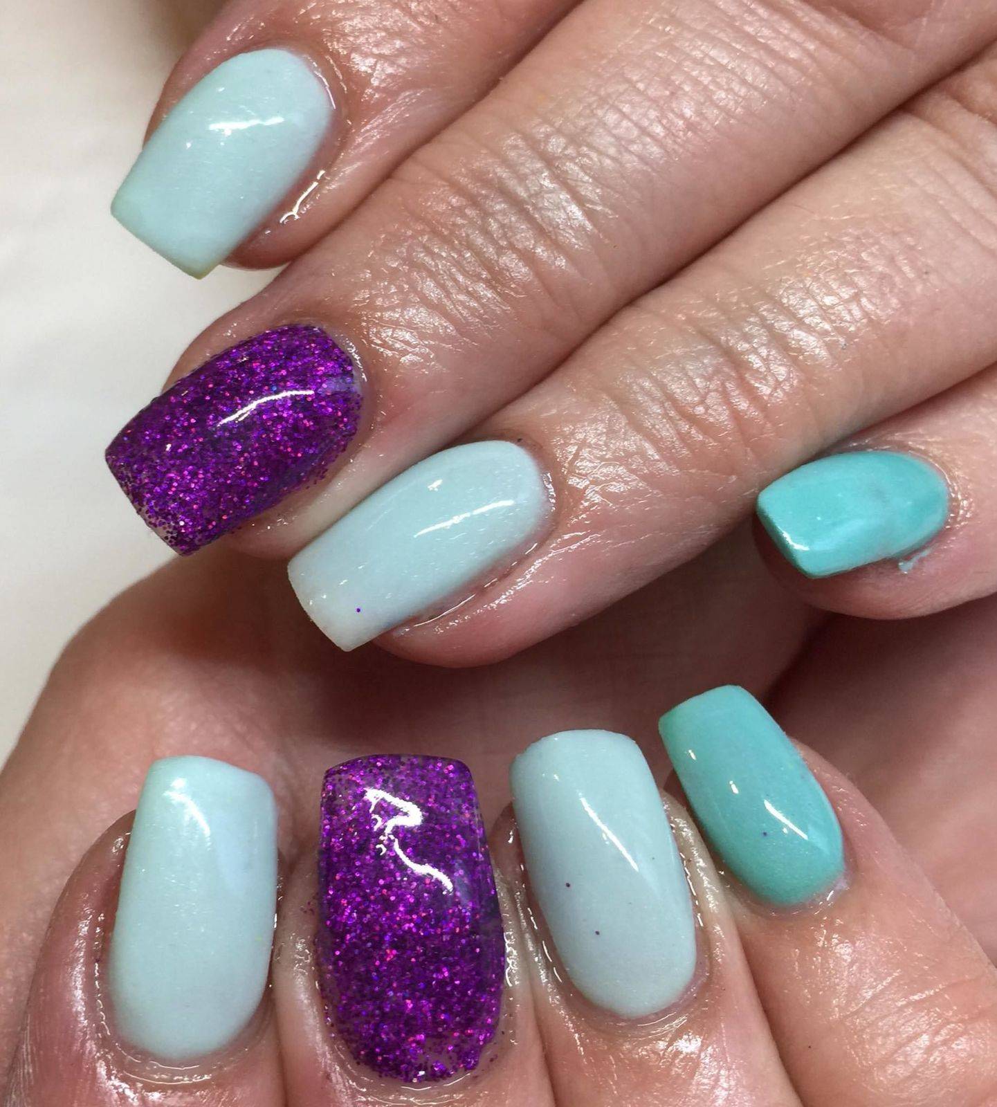 I absolutely love these colours together... clients choice too 