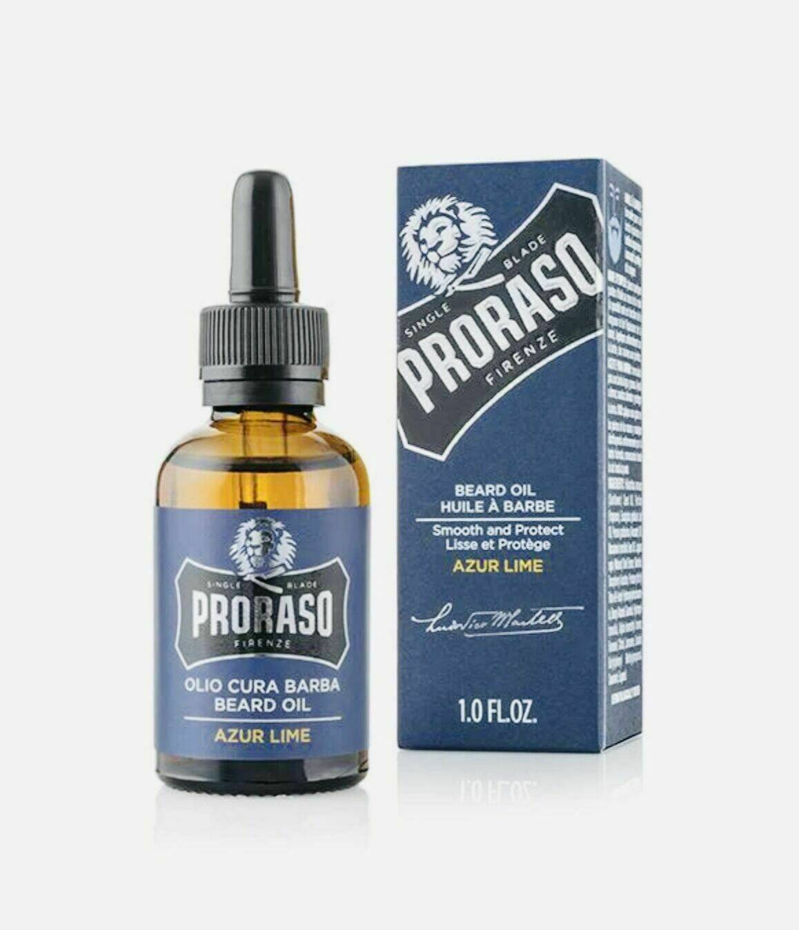 Huile à barbe Azur lime