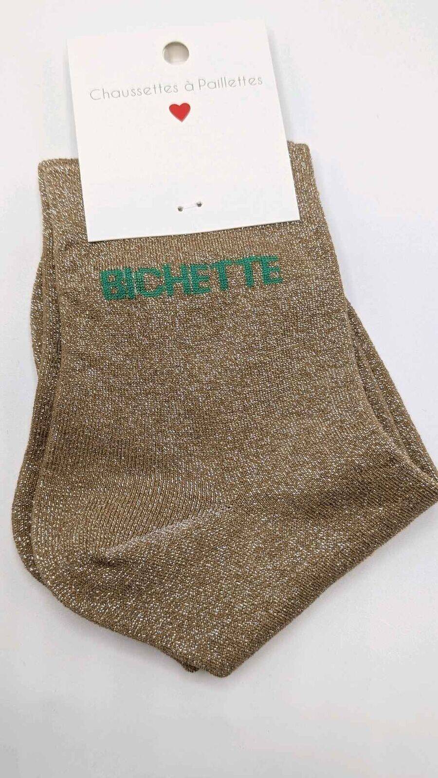 Chaussettes à Paillettes Bichette