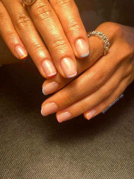 French Multicolore avec un gainage 