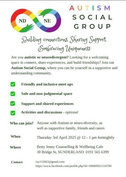 Autism social group ran by Ray -11:00-12:30