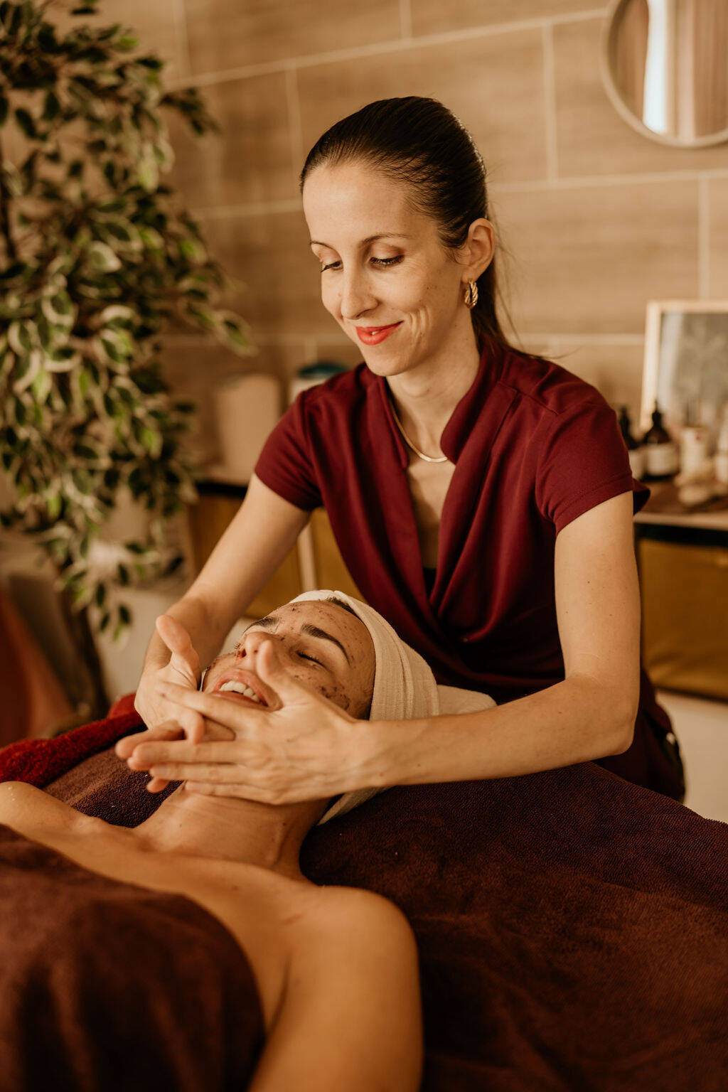 Bon Cadeau Soin Visage - "Thé Blanc, Fleurs Bleues"