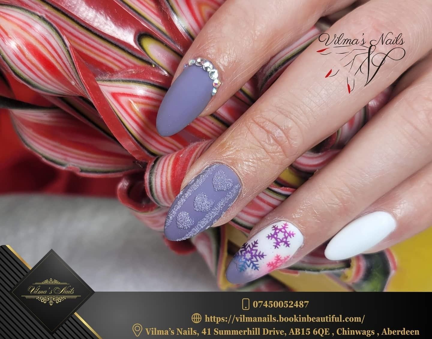 My first Christmas  Design#season#nails#infill#manicure#art#sticker#gliter#matte nails#svarowski#ombre