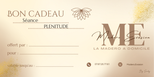 Cheque cadeau PLENITUDE