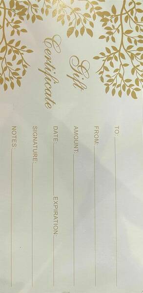 Gift voucher 