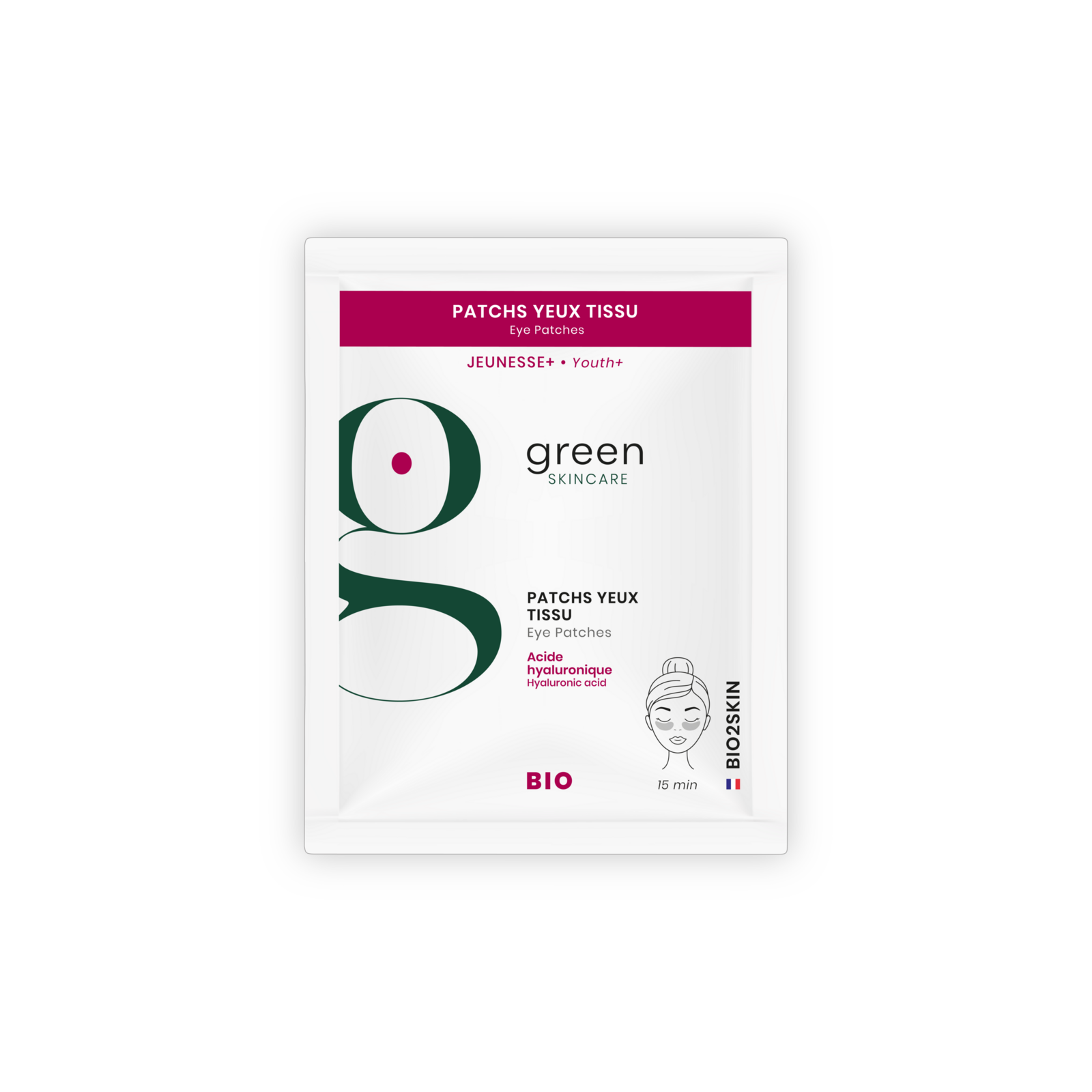 Patchs Yeux Tissu Bio ( unidose)JEUNESSE +