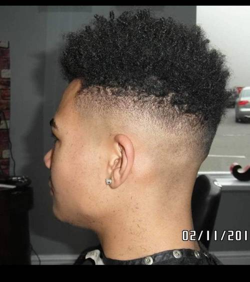 Afro skin fade done by Dan