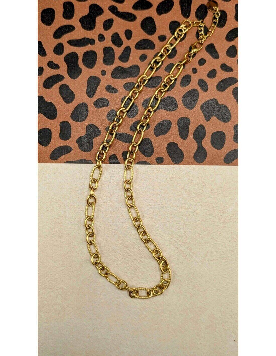 Collier Double Mailles Doré