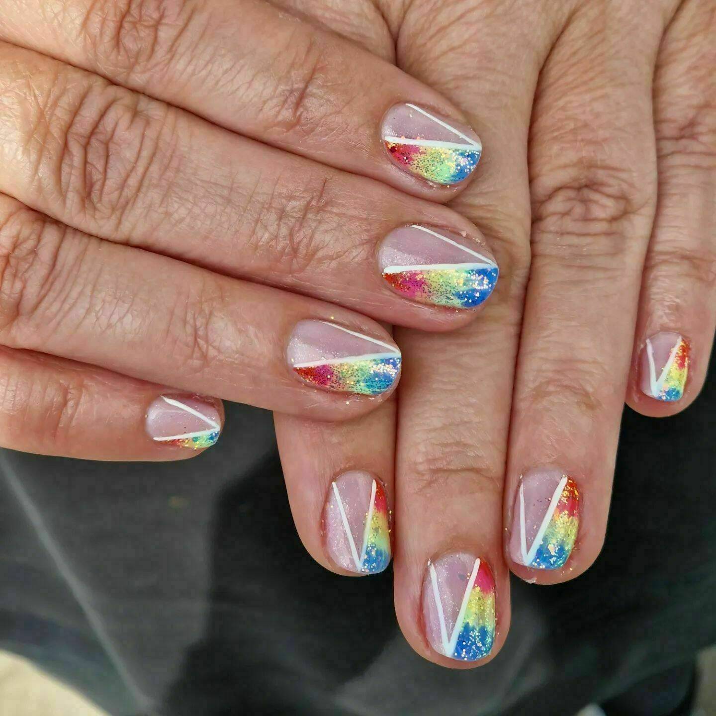 Gel polish with Extra AF art