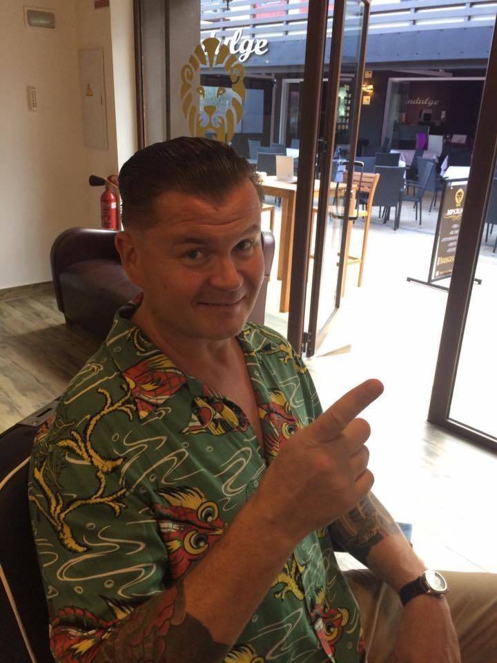 Mikka, slickback and low fade