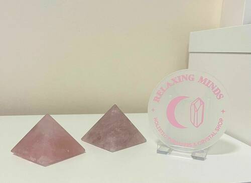Rose Quartz Pyramids