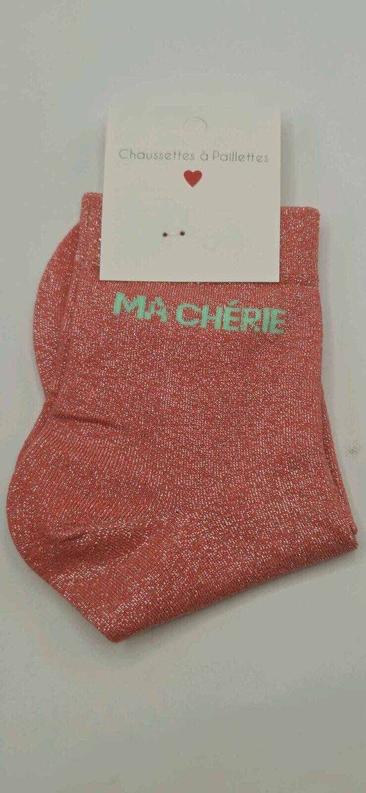 Chaussettes à Paillettes Ma chérie