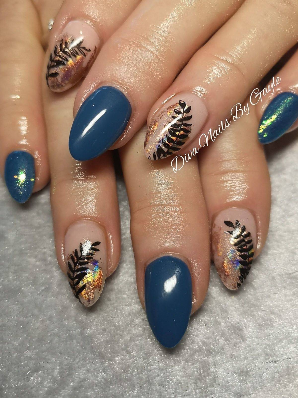 Cambridge blue, gold foil and stamping