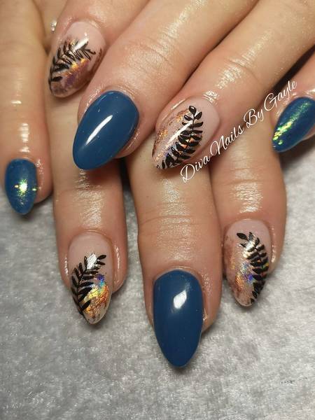 Cambridge blue, gold foil and stamping