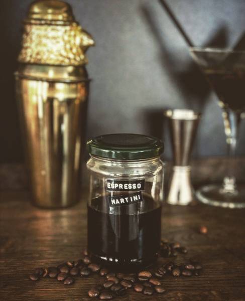 Rum Espresso Martini Cocktail (serves 2) 