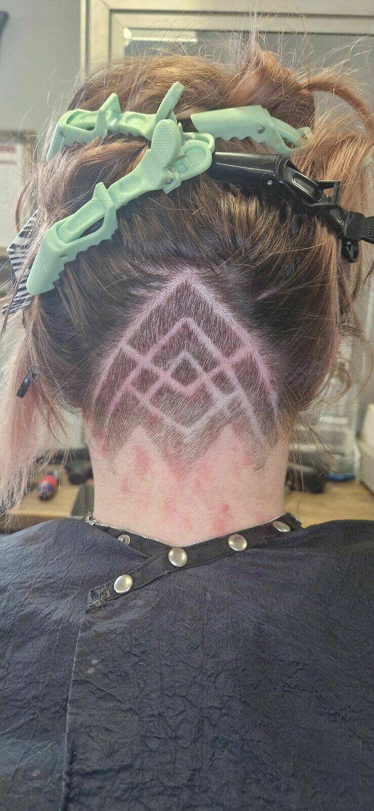 Ladies under cut and pattern done by kirsty 