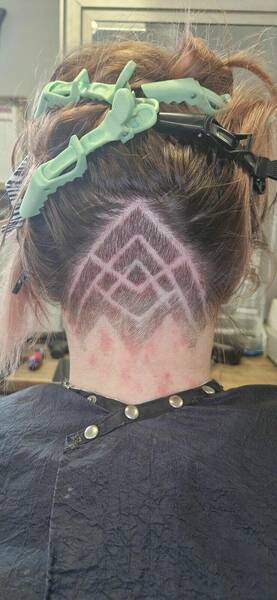 Ladies under cut and pattern done by kirsty 