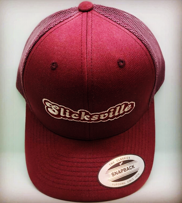 Dark red snapback