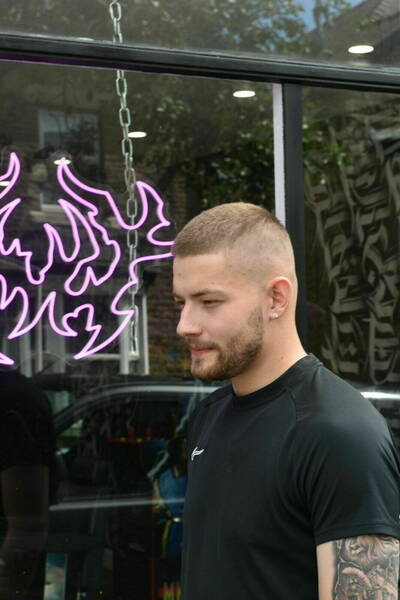 Buxton barber buzz cut
