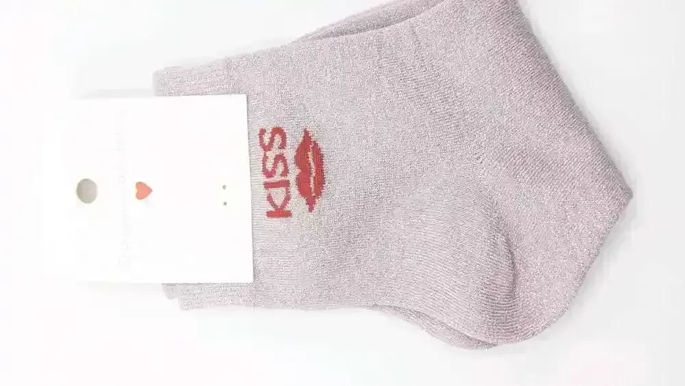 Chaussettes à Paillettes Kiss Rose