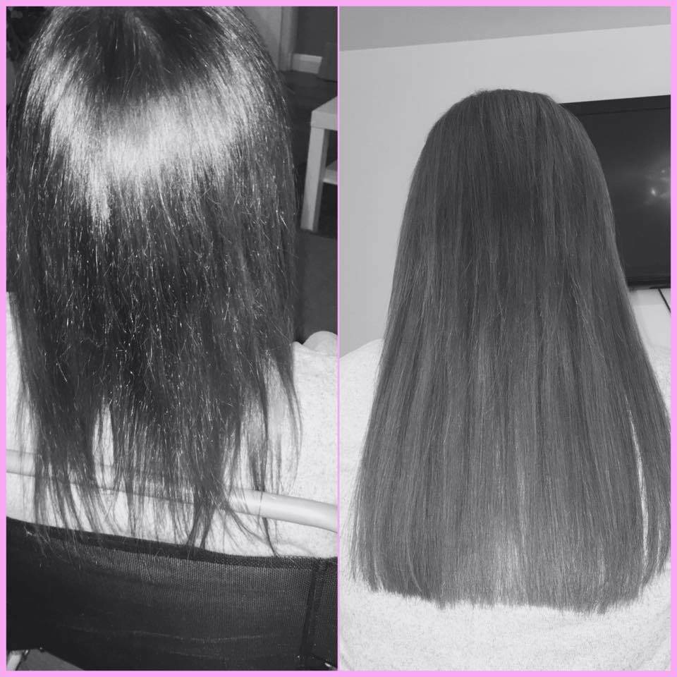 Prestige hair extensions 1gram , 18inch , 80 bonds Added for thickness and length 