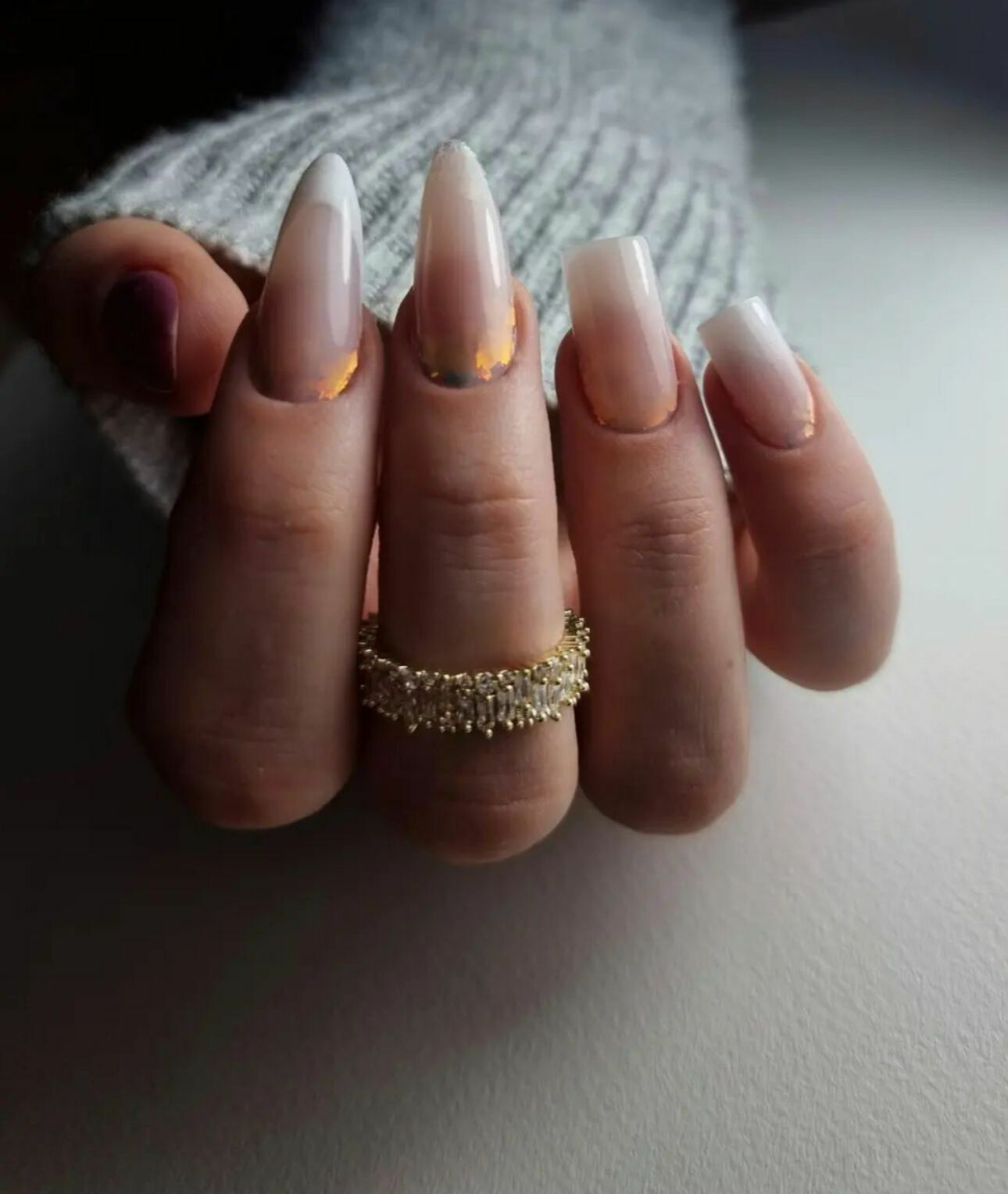 Pose chablon extension en acrygel