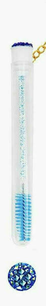 Luxury Electric Blue diamond Lashes Brush