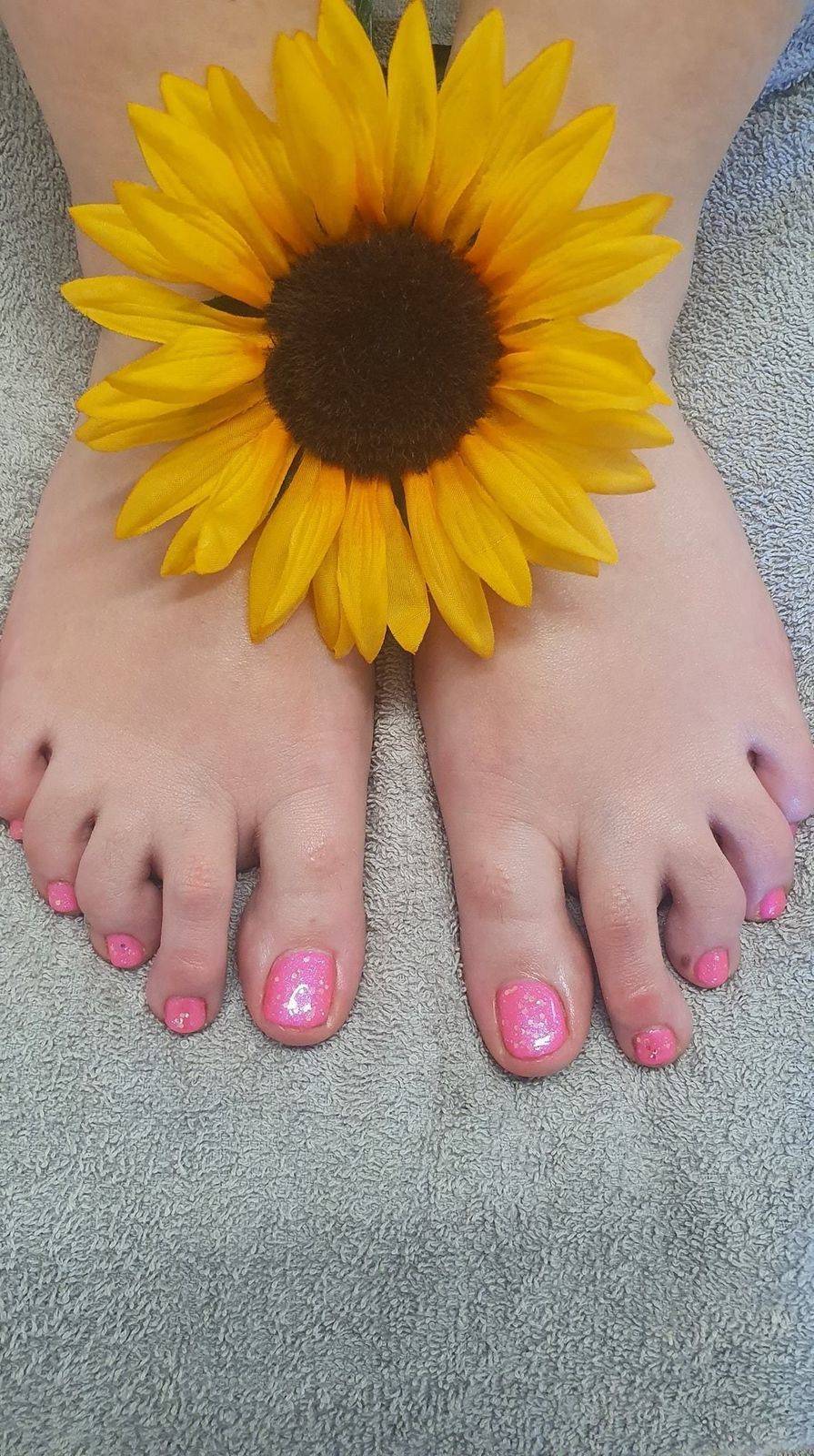 Holiday ready, with a pink Gel Pedicure: The Beauty Box, Duston, Northampton.