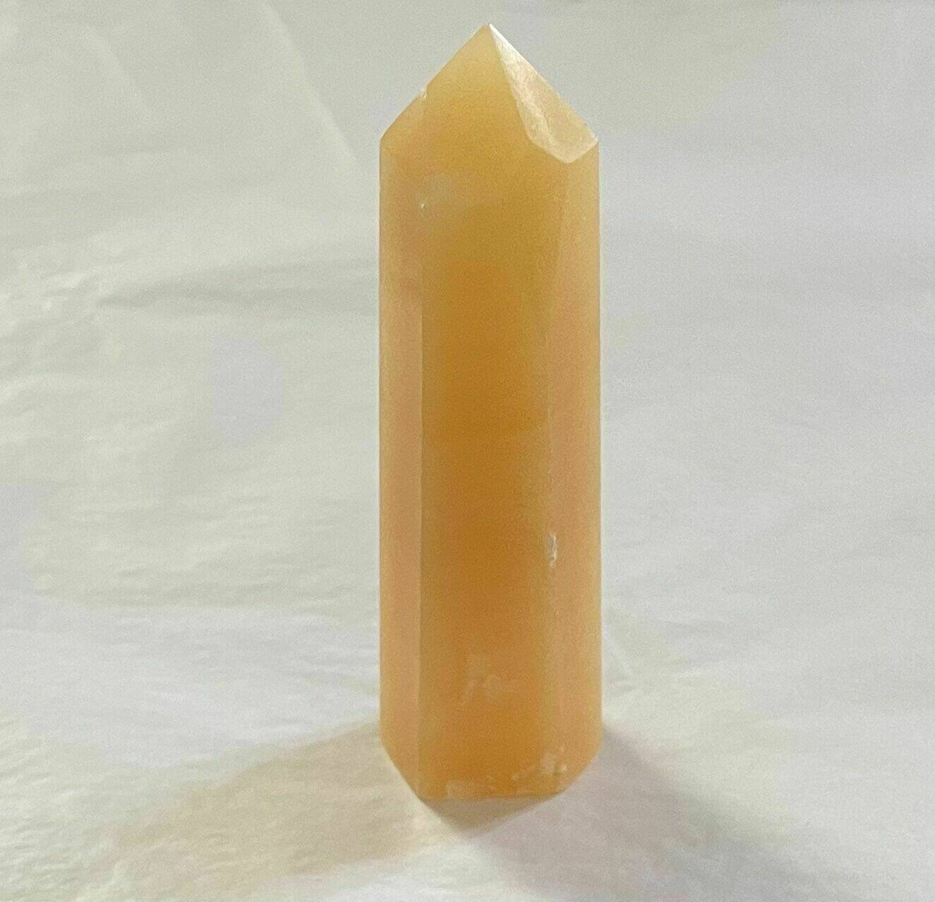 Orange calcite tower
