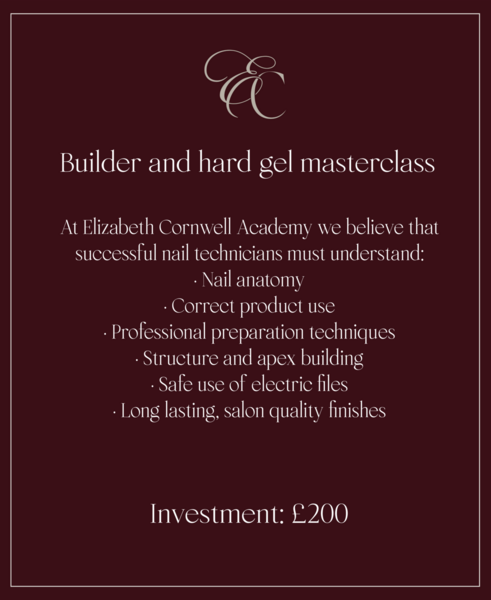 BUILDER/HARD GEL MASTERCLASS MAY 17TH 