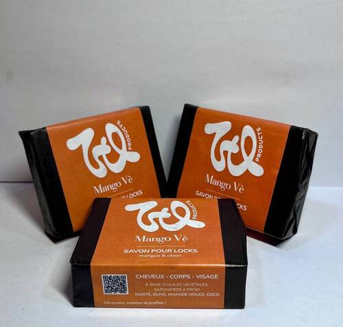 SAVON SOLIDE MANGO VÈ POUR LOCKS