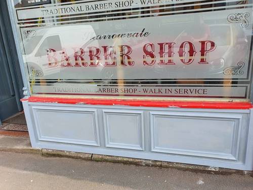 The shop front is starting to come together & looking at a new sign 