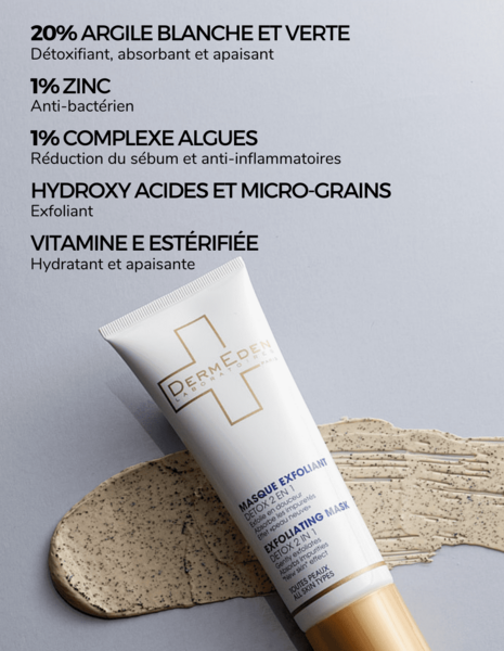 Masque Exfoliant Detox 2 en 1 
