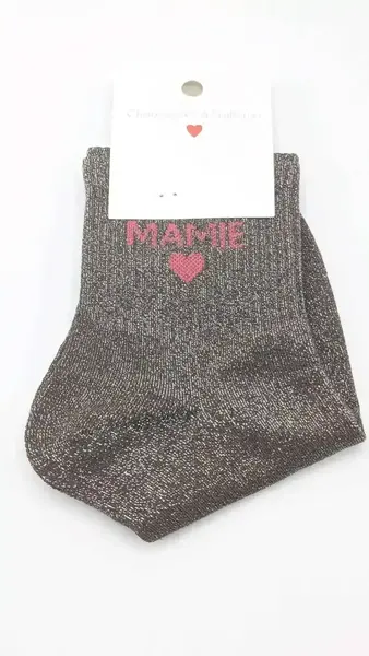 Chaussettes à Paillettes Mamie Chocolat