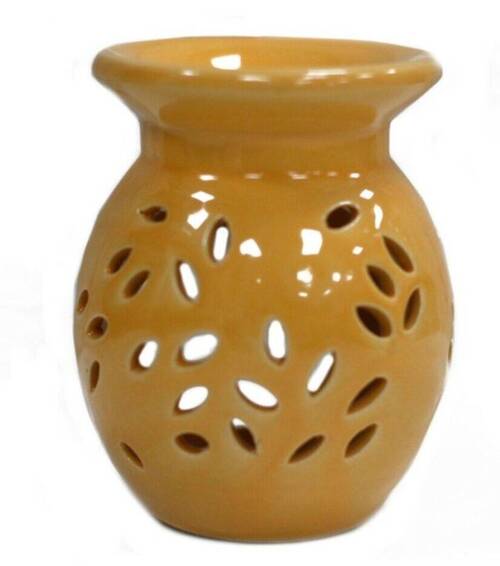 Brûle-parfum pour fondants- Jaune Fleuri