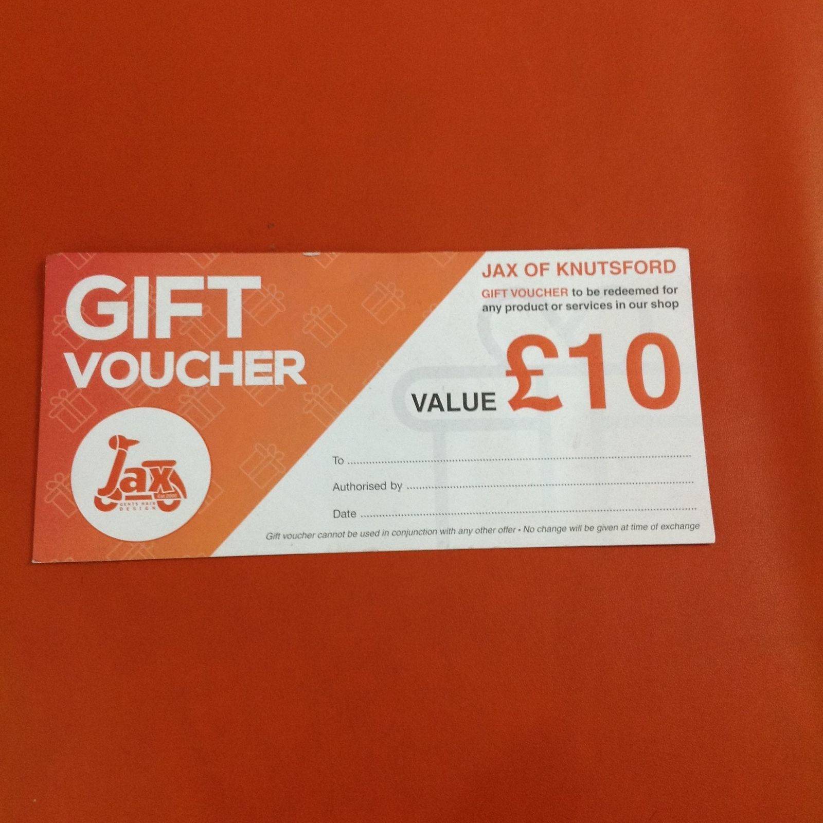 JAX gift vouchers