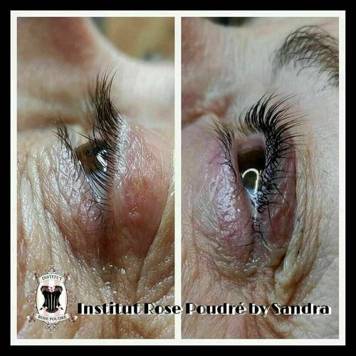 rehaussement et coloration de cils