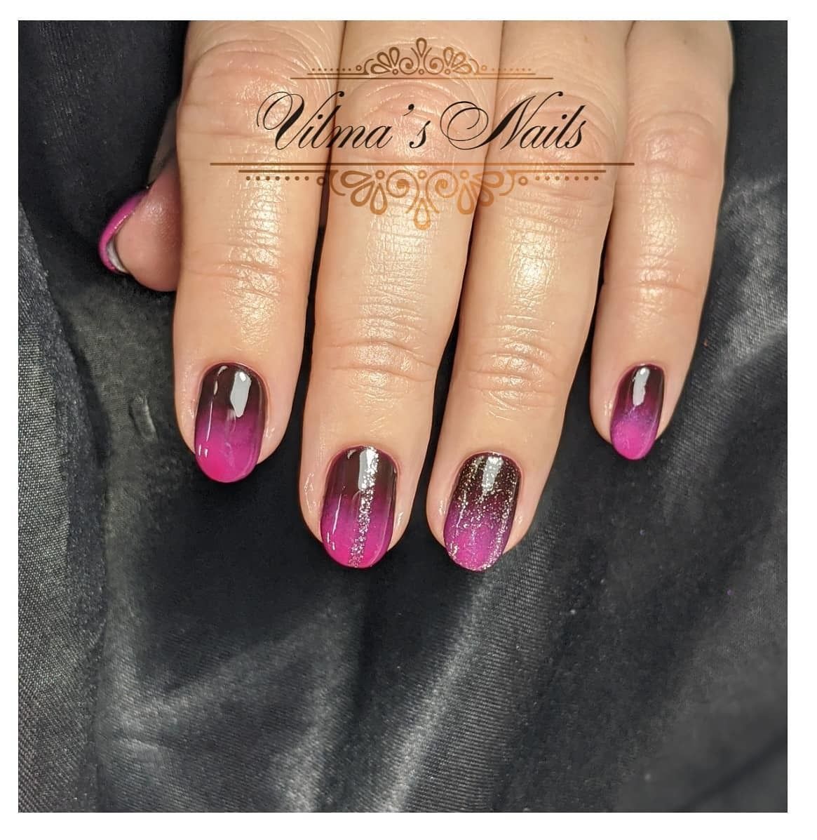 E-file Manicure  Gel Polish application & Design Ombre