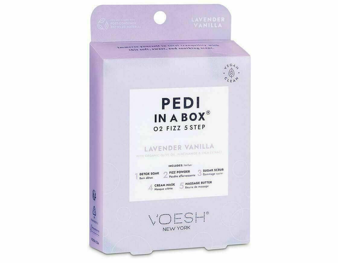Voesh pedi in a box 5 step, O2 lavender vanilla