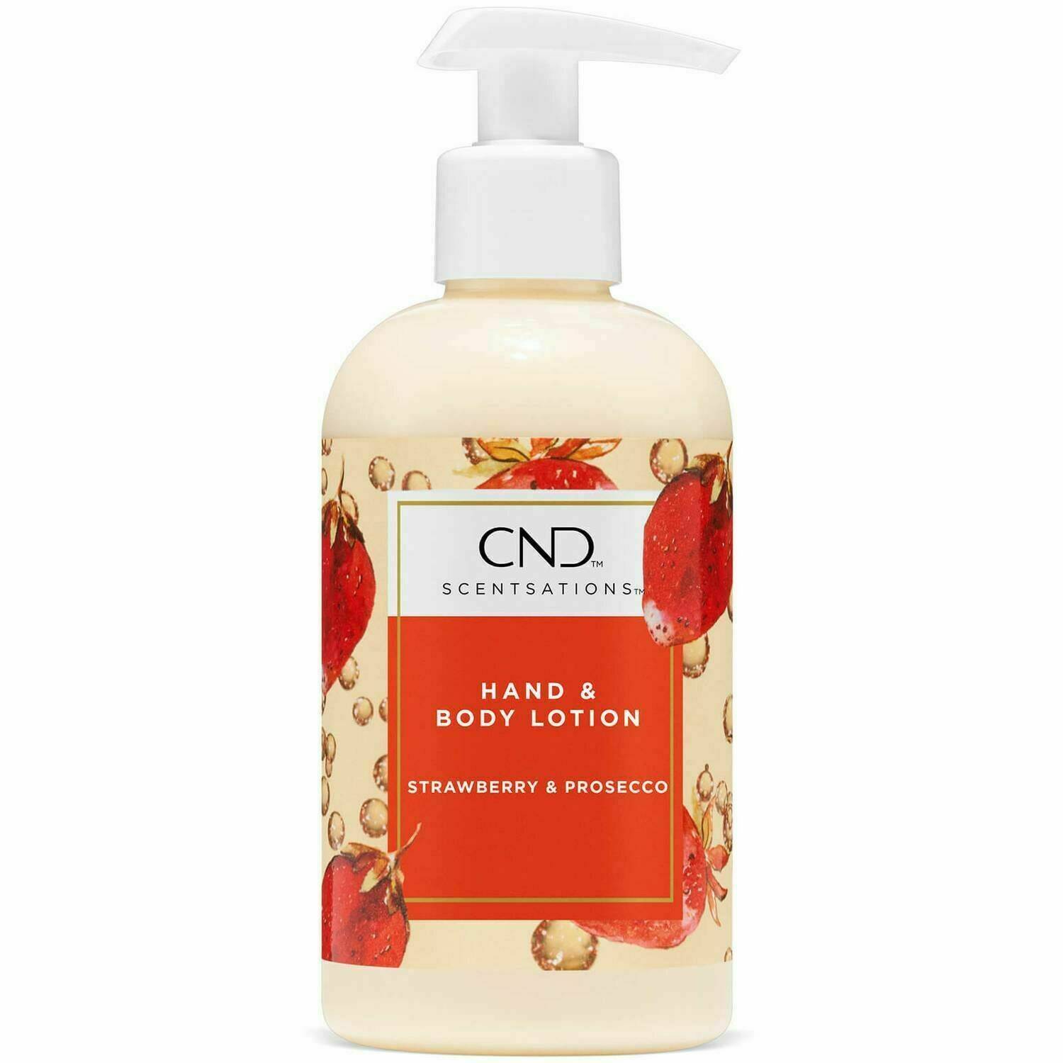 CND Strwberry & Prosecco hand and body lotion