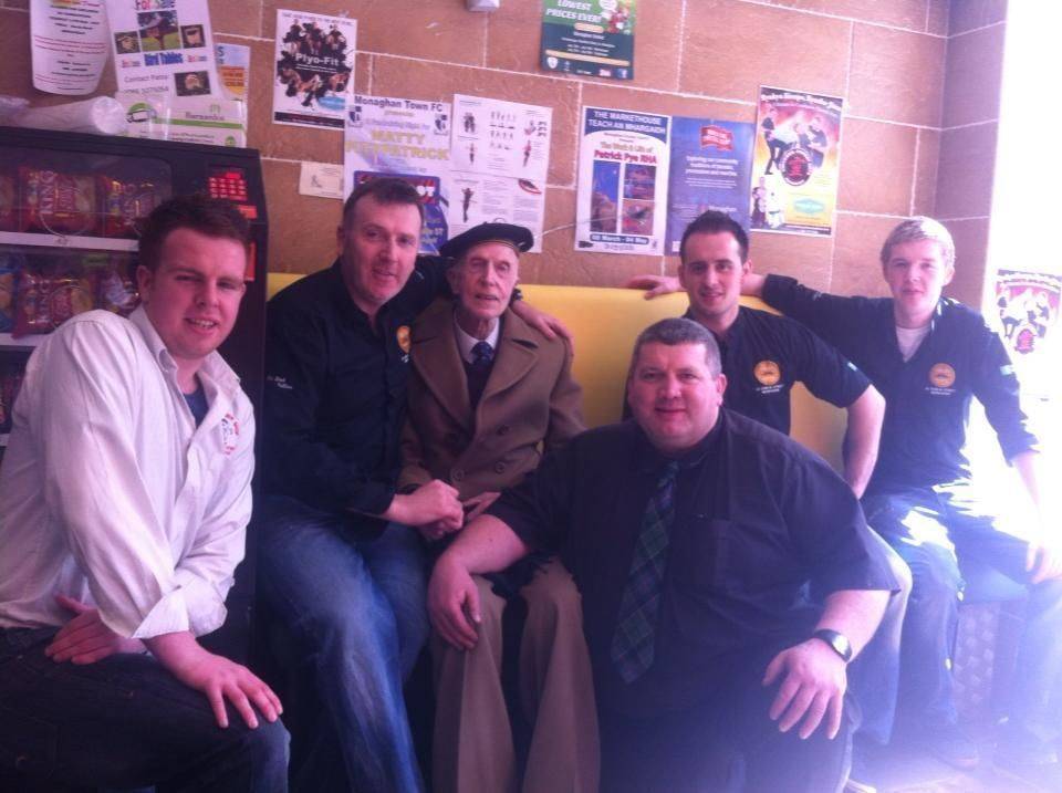 Sir jack Leslie with mrj & the lads